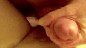 Her pov - pumping cum - her busty natural tits keep me hard