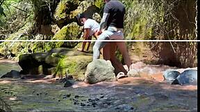 Amateur Couple Records Fucking with Stepbrother by the River