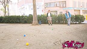 Old Dude Teaching Amateur Spanish Teen Games and Fucking