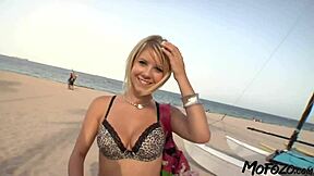 18-Year-Old Blonde Gets Big Facial