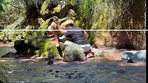 Amateur Couple Records Fucking with Stepbrother by the River