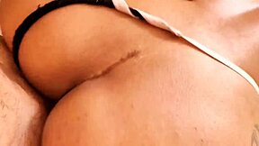 stepmom shares bed with stepson for anal fuck and pussy creampie