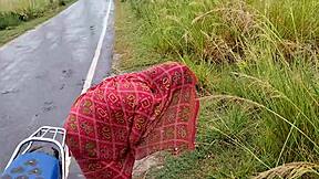 New Indian honeymoon couple caught in brutal outdoor sex story