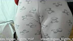 BBW in Pajamas Toys Her Big Clit