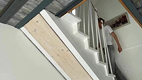 I sneakily bang the stepson of the house owner. Daddy catches us in part 1!