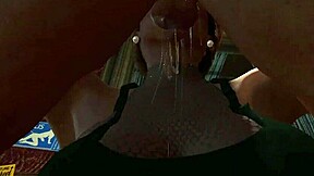 Ebony MILF deepthroats cock at club?