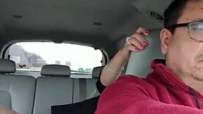 Hey, getting fucked in the backseat by a stranger while my love drives