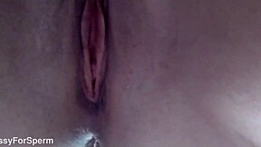 amateur babe masturbates pink pussy while her stepdad is in the next room with friends - solo masturbation and real female orgasm