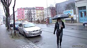 Teeny gets approached on the street and fucked for money!