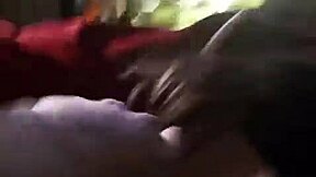 She sucks monster cock with small tits, orgasms, then gets facial in different view.