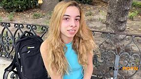 Young Irina, Just 18, Learns Porn Star Skills at PepePorn Casting. Her Blonde Long Hair Shines in Rough Doggystyle.