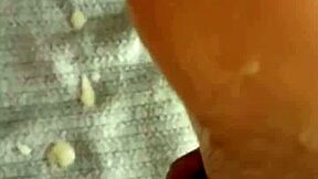 Check out the cumshot aftermath on dirty socks' feet!