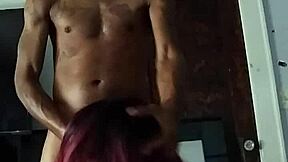 Sexy chocolate ass bbw sucks skin off big black dick!