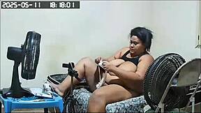 Chubby Stepmom Shows Her Huge Pussy To Stepson In Extreme Fucking Action!