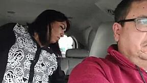 Hey, getting fucked in the backseat by a stranger while my love drives