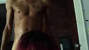 Sexy chocolate ass bbw sucks skin off big black dick!