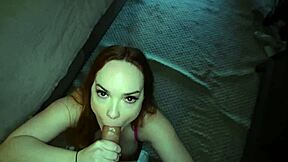 I'm having fun with this fully stacked redhead