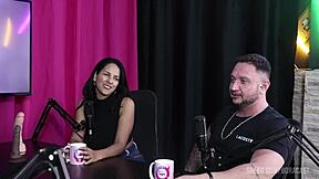 i saw two tattooed babes with tits out moaning during handjob and pussy fucking in outdoor bdsm casting