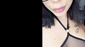 I can’t believe how this big boob goth Latina slut took my throat fucking at casting