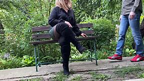 Mother in Law Teases with Her Hairy Charm and Control