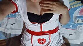 Skinny Colombian Babe Flashes Tits