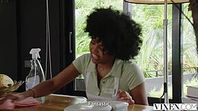 Vixen frenemies Sandra and Selva learn to share in threesome