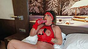 three incredible squirts from the bitch in red trailer 😍💦