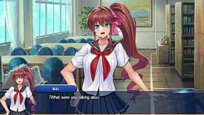 Heroine masturbates in hentai