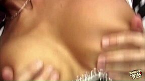 Gorgeous Brunette Milf Kate Jones Bent Over In Stockings For Intense Anal Pleasure.