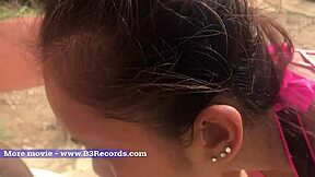 Asian Couple Sucks Monster Cock