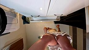 Petite Blonde Cheerleader Flashes Tits And Pussy In Short Miniskirt