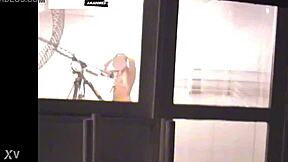 Latina Caught Fucking Hard On Hidden Cam At Balcony Party