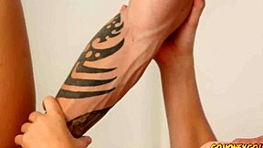 Holly Michaels sucks a dick then gets bent over and fucked hard