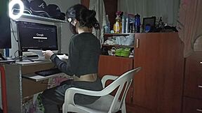 i can't believe how hot alubna is while getting pounded during chores.