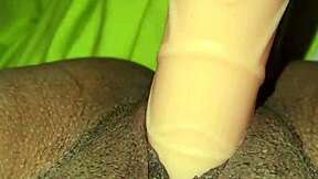 Latina Masturbates with Brother's Dildo Gift