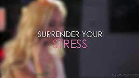 Lyra submits to submissive lesbian massage and fucking with masseuse