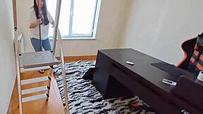 Latina Maid Seduced With Massage For Creamy Pussy