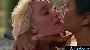 Bold kinky kenna james engages in intense bdsm affair with femdom milf dana vespoli, licking pussy and masturbating