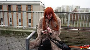 Skinny tall german redhead ginger soley summer in first time porn casting with sloppy muff diving and doggystyle!