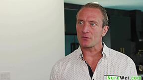 Stunning Busty Blonde Masseuse Gives Client Intense Wet Naked Nuru Massage And Monster Cock Fuck - Clarke Kent River Lynn