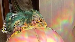 joan day flaunts curvy body in see-through leggings