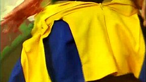 Ebony Cheerleaders Ride Hard In Doggystyle And Cowgirl