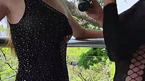 Fucking Hard with My Skinny Friend on the Balcony in Wild Amateur Action