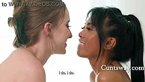 sexy caucasian masseuse bangs short asian laney grey