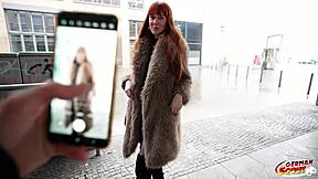 Skinny tall german redhead ginger soley summer in first time porn casting with sloppy muff diving and doggystyle!