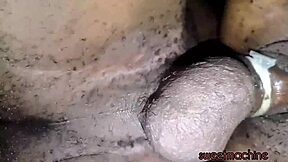 Milf blows monster cock on machine