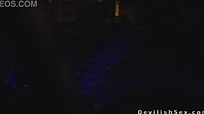 Muscular dude fucks sexy blonde babe