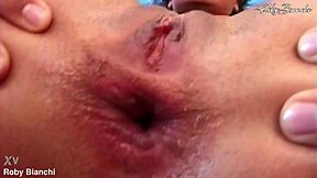 Eros Cristaldi opens ass to Elena Del Monaco, huge slut with monster cock.