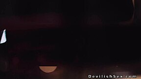 Muscular dude fucks sexy blonde babe