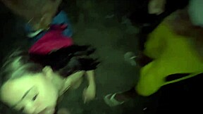 Married Latina in Public Orgy on Ipanema Beach